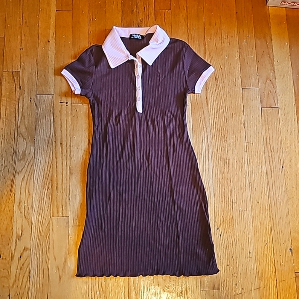 Short Pink collar dress